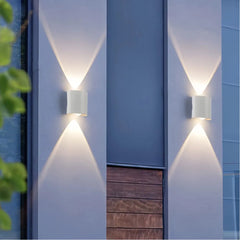 Applique da esterno a LED a doppia emissione moderna rettangolare per balcone