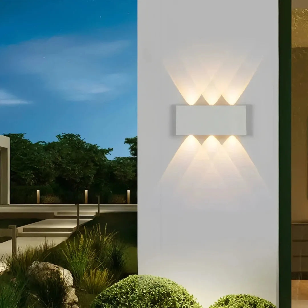 Applique da esterno a LED a doppia emissione moderna rettangolare per balcone