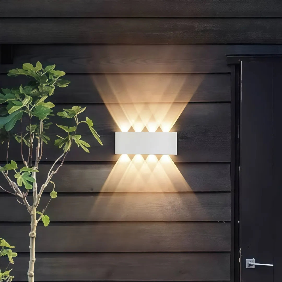 Applique da esterno a LED a doppia emissione moderna rettangolare per balcone