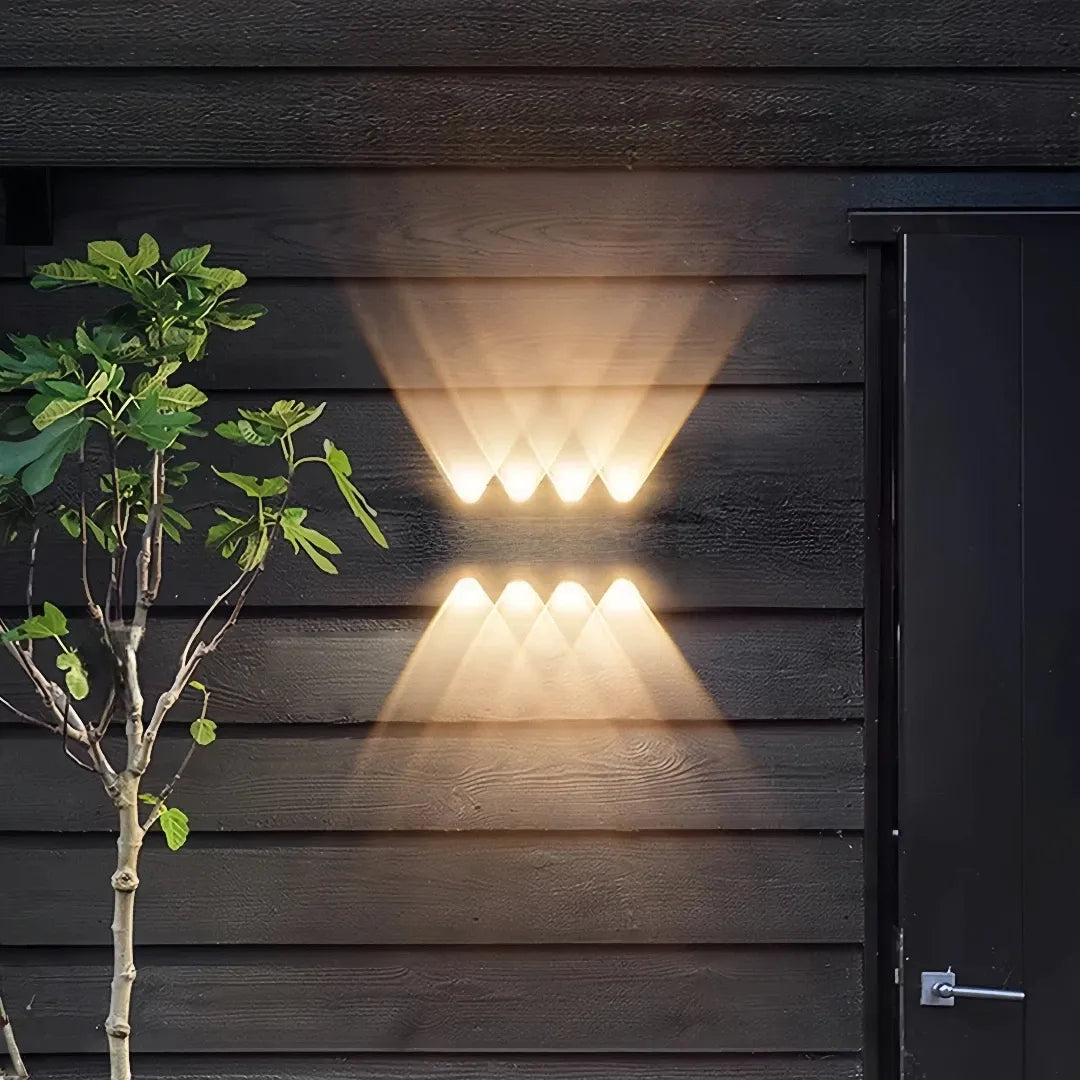 Applique da esterno a LED a doppia emissione moderna rettangolare per balcone