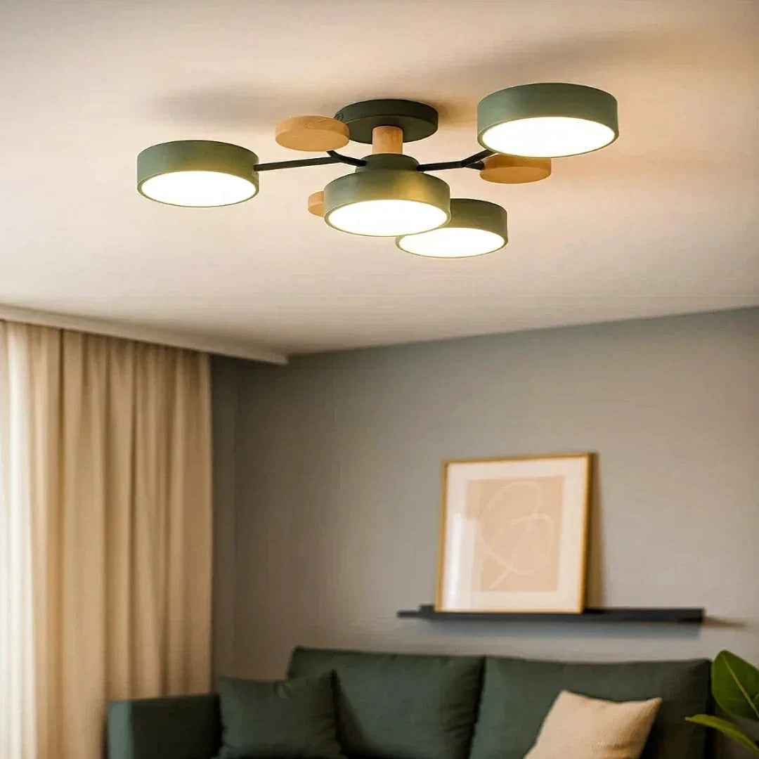 Plafoniera LED sputnik di design nordico in metallo dimmerabile da soggiorno