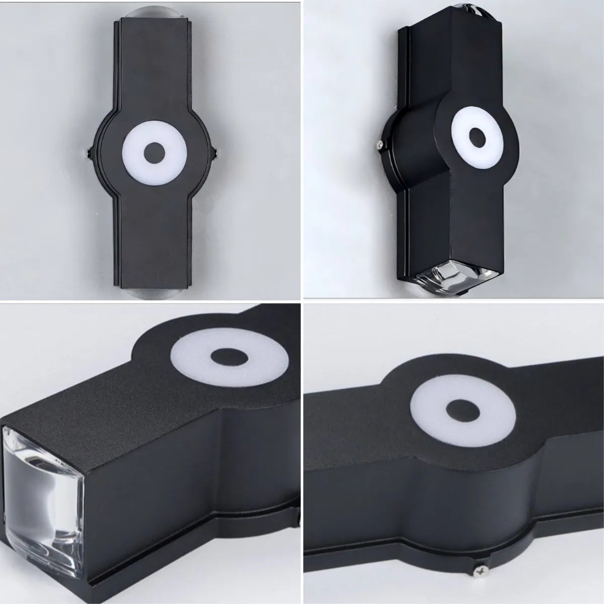 Applique LED da parete per esterno dal design moderno con fasci luminosi