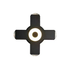 Applique LED da parete per esterno dal design moderno con fasci luminosi