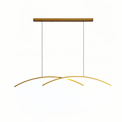 Lampada a sospensione curva minimalista con LED dimmerabile per isola cucina