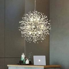 Lampadario Sputnik a sospensione dal design moderno in cristallo per sala da pranzo