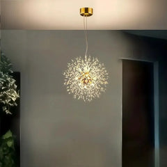 Lampadario Sputnik a sospensione dal design moderno in cristallo per sala da pranzo