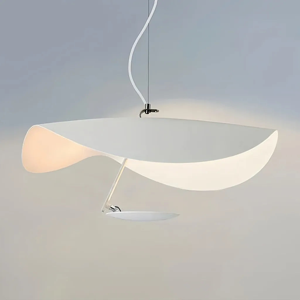 Lampada a sospensione moderna contemporanea dal design curvo con LED dimmerabile per sala pranzo