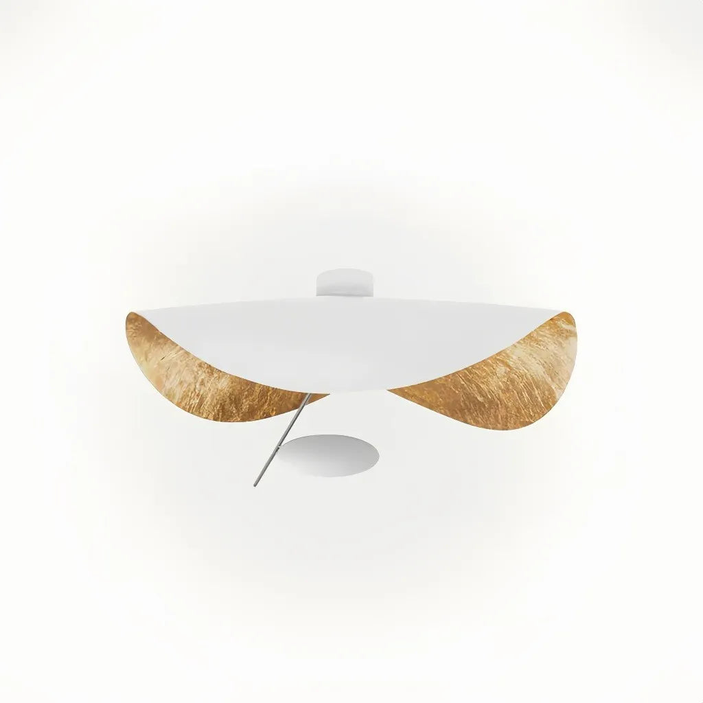 Plafoniera moderna contemporanea per soggiorno dal design curvo con LED dimmerabile