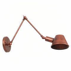 Applique con braccio orientabile dimmerabile in metallo stile industriale vintage per camera da letto