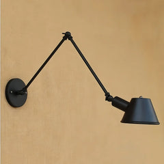 Applique con braccio orientabile dimmerabile in metallo stile industriale vintage per camera da letto