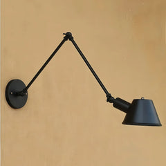 Applique con braccio orientabile dimmerabile in metallo stile industriale vintage per camera da letto