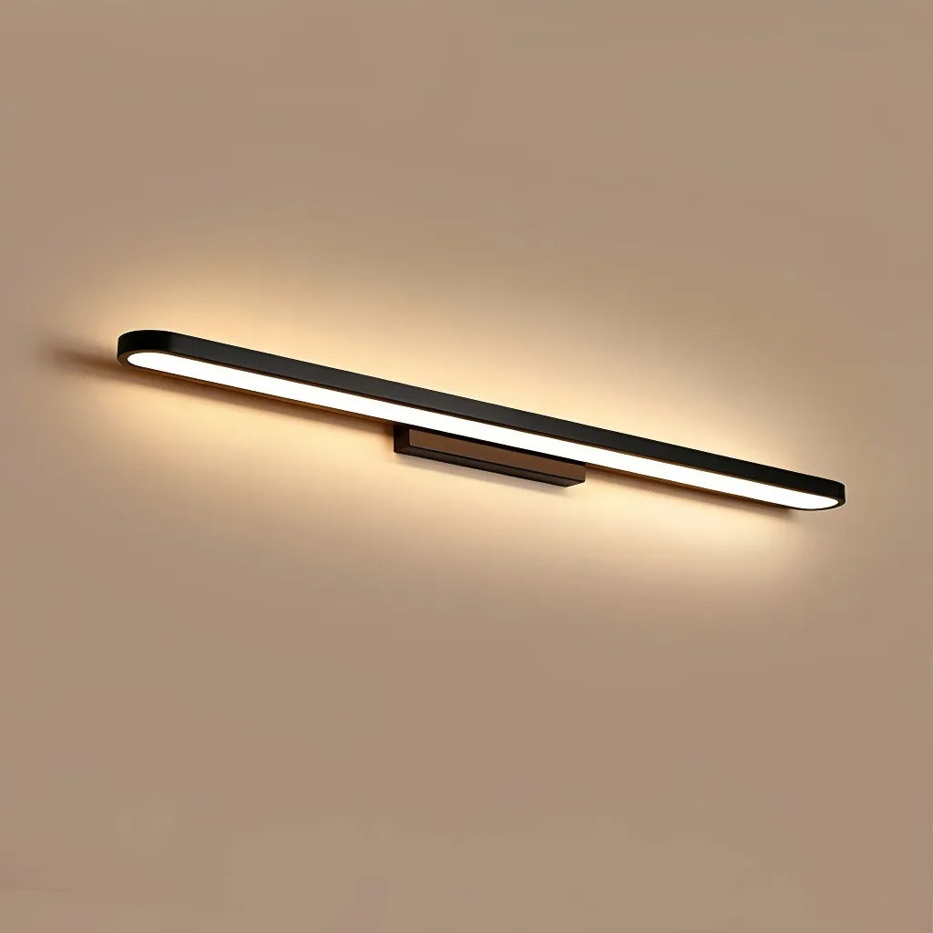 Applique LED lineare per specchio bagno dimmerabile dal profilo arrotondato