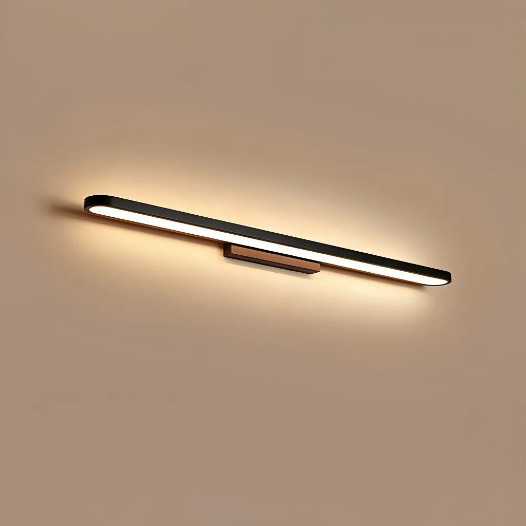 Applique LED lineare per specchio bagno dimmerabile dal profilo arrotondato