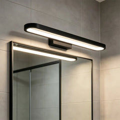 Applique LED lineare per specchio bagno dimmerabile dal profilo arrotondato