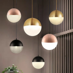 Lampada a sospensione globo stile Bauhaus dimmerabile per camera da letto