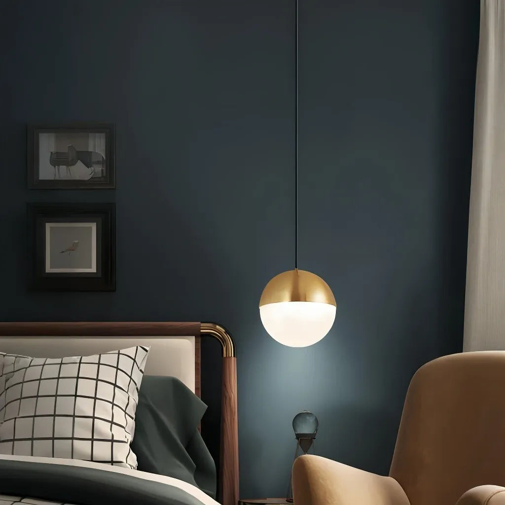 Lampada a sospensione globo stile Bauhaus dimmerabile per camera da letto