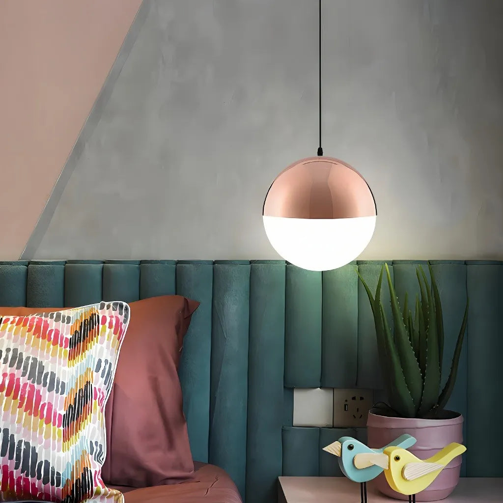 Lampada a sospensione globo stile Bauhaus dimmerabile per camera da letto