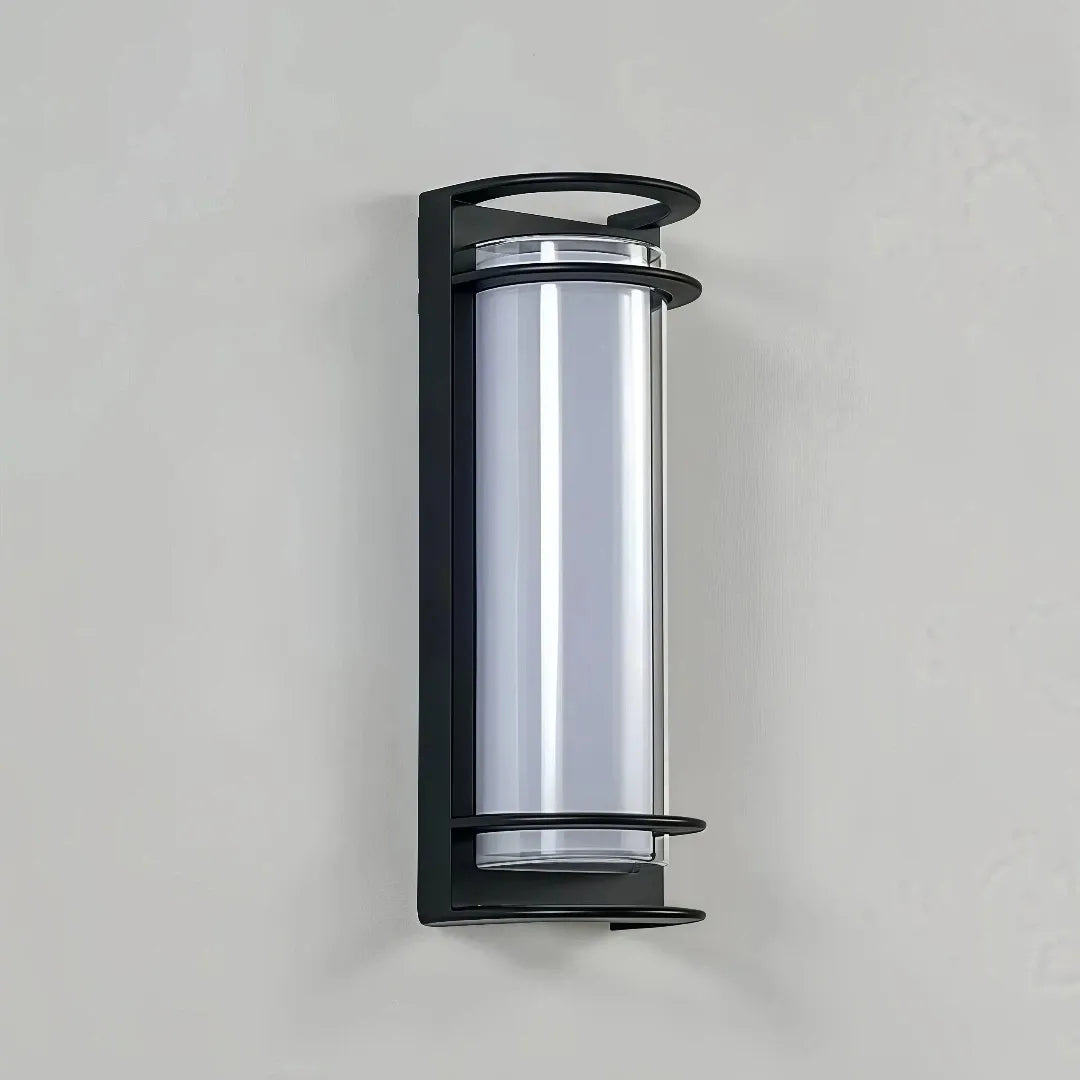 Applique da esterno IP68 a LED con griglia protettiva per ingresso dal design contemporaneo