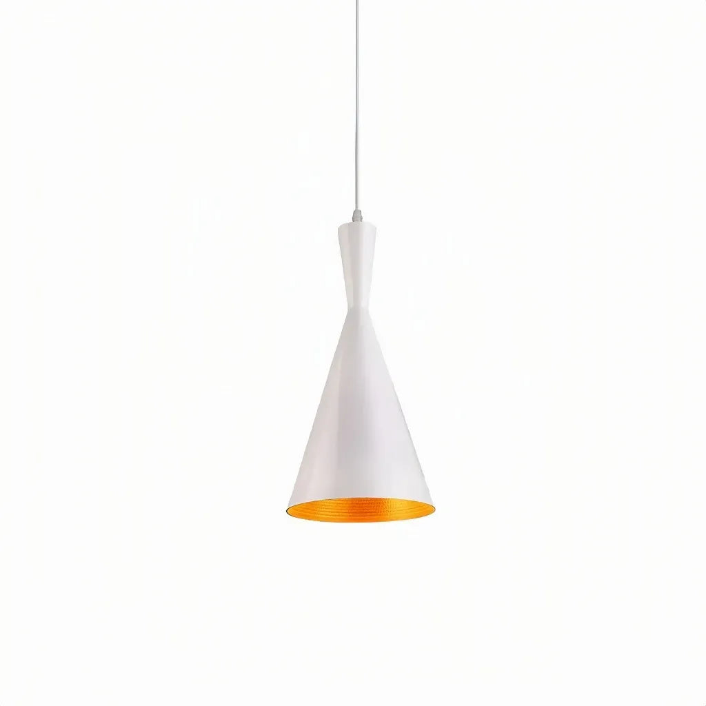 Lampada a sospensione moderna a cono per bancone cucina in metallo dimmerabile