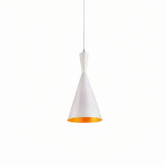 Lampada a sospensione moderna a cono per bancone cucina in metallo dimmerabile