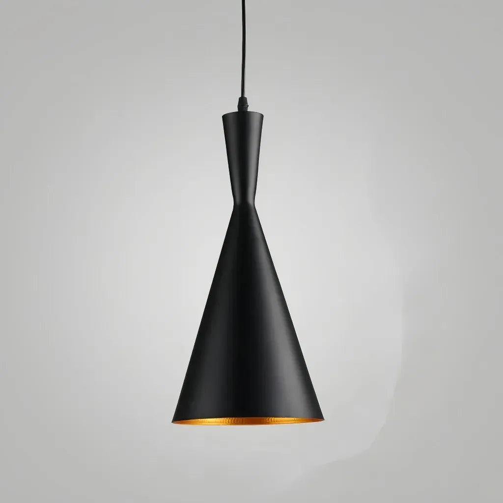 Lampada a sospensione moderna a cono per bancone cucina in metallo dimmerabile
