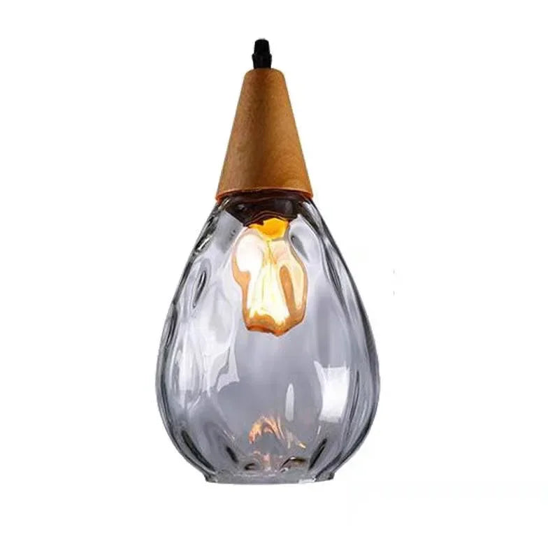 Lampadario a sospensione in vetro soffiato in stile vintage per sala pranzo