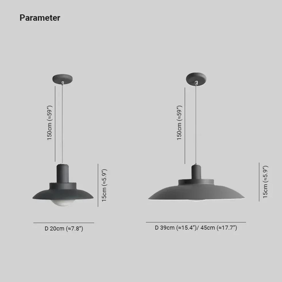 Lampadario Esterno in Stile Industriale a Forma di Ombrello