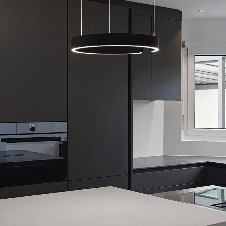 Lampadario ad anelli moderno LED dimmerabile per sala da pranzo