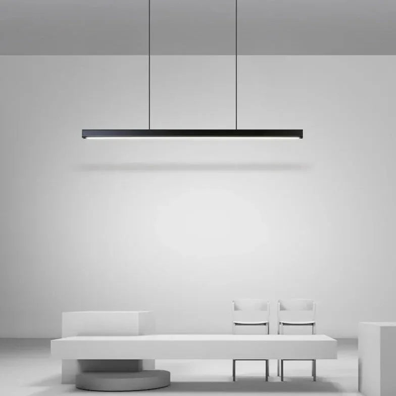 Lampadario a sospensione lineare LED dimmerabile dal design moderno per sala pranzo