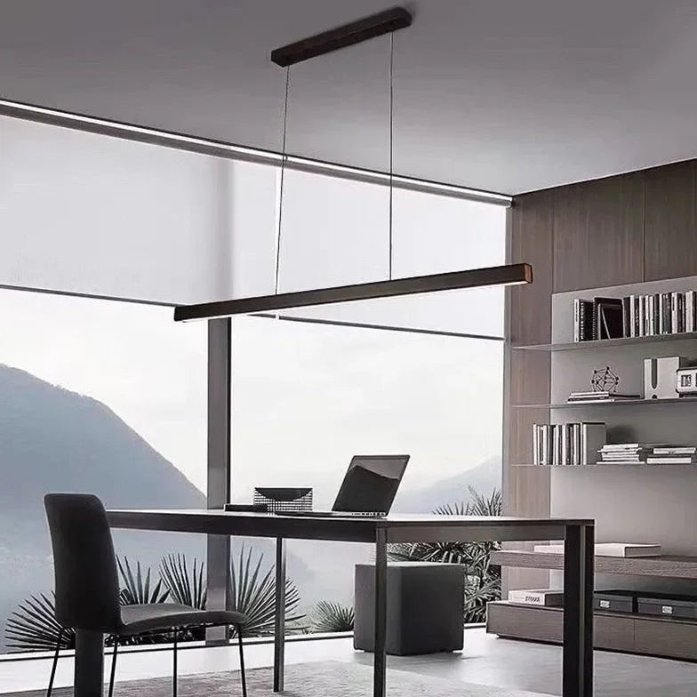 Lampadario a sospensione lineare LED dimmerabile dal design moderno per sala pranzo