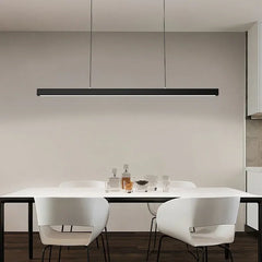 Lampadario a sospensione lineare LED dimmerabile dal design moderno per sala pranzo