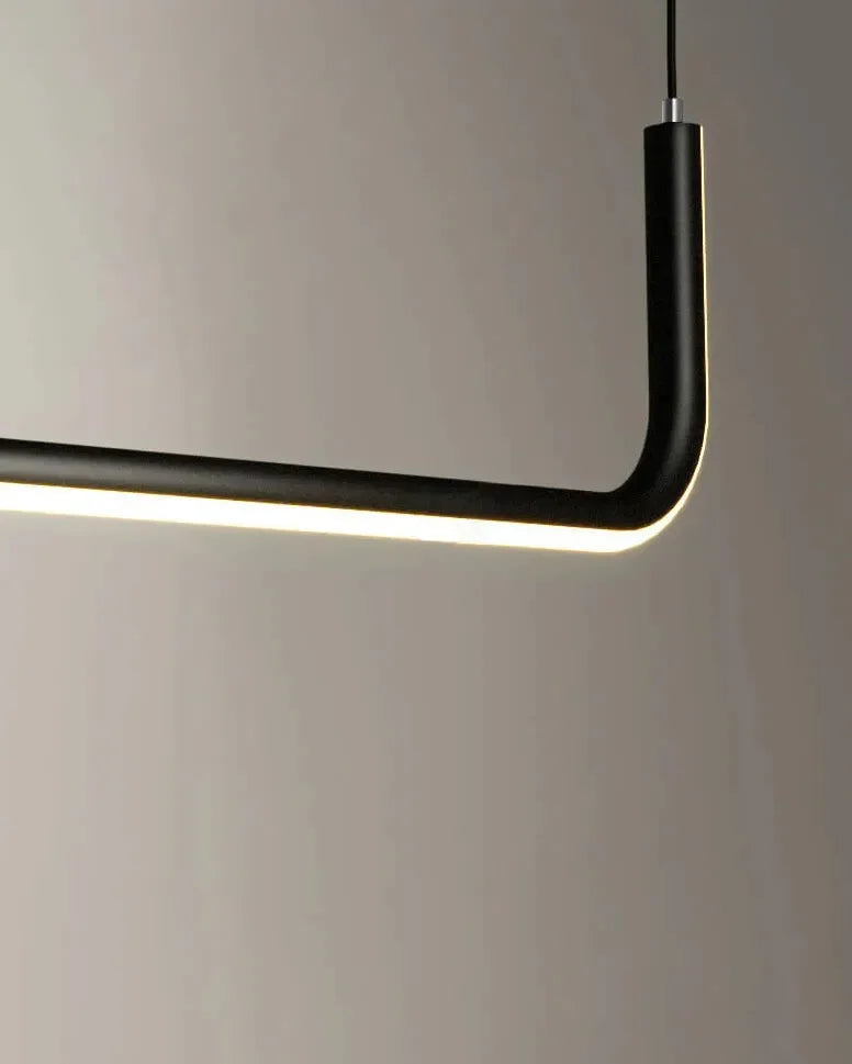 Lampadario lineare a LED design moderno dimmerabile per sala pranzo