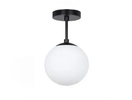 Plafoniera a sfera in vetro con LED per corridoio e design moderno