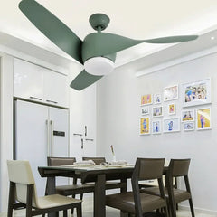 Ventilatore da soffitto silenzioso con telecomando LED dimmerabile per soggiorno