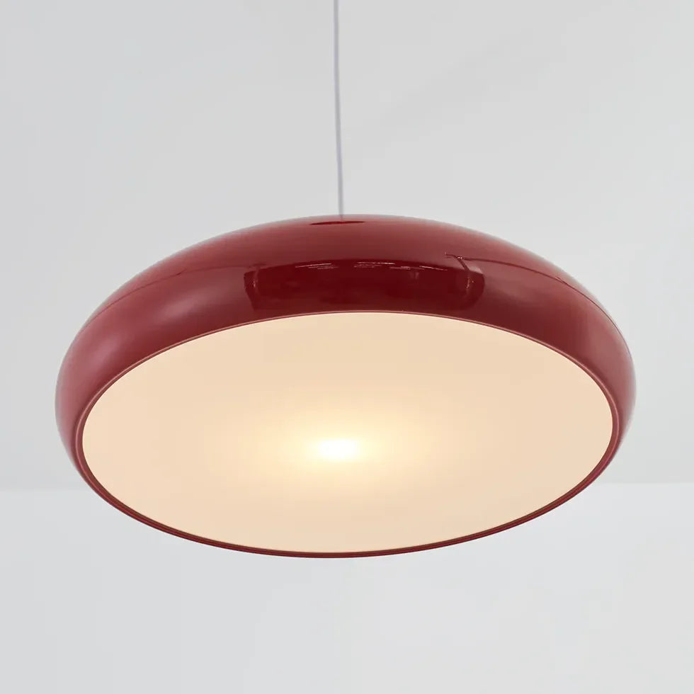 Lampadario a sospensione a cupola moderno in metallo per sala da pranzo