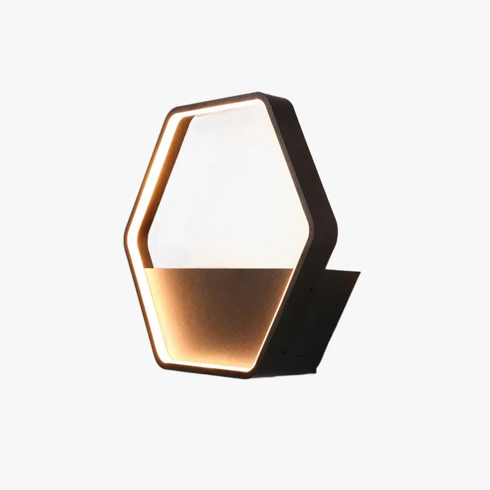 Lampada da parete da esterno moderna solare con sensore crepuscolare e vaso per piante