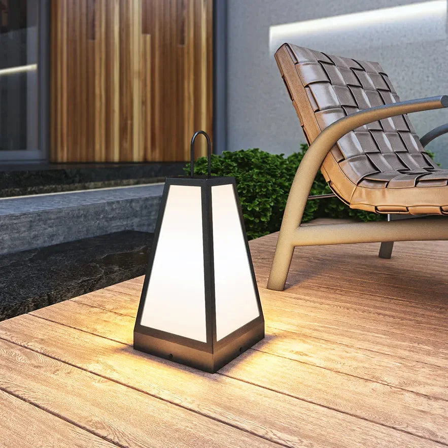 Lampade da Terra Esterne con Design a Forma di Roccia