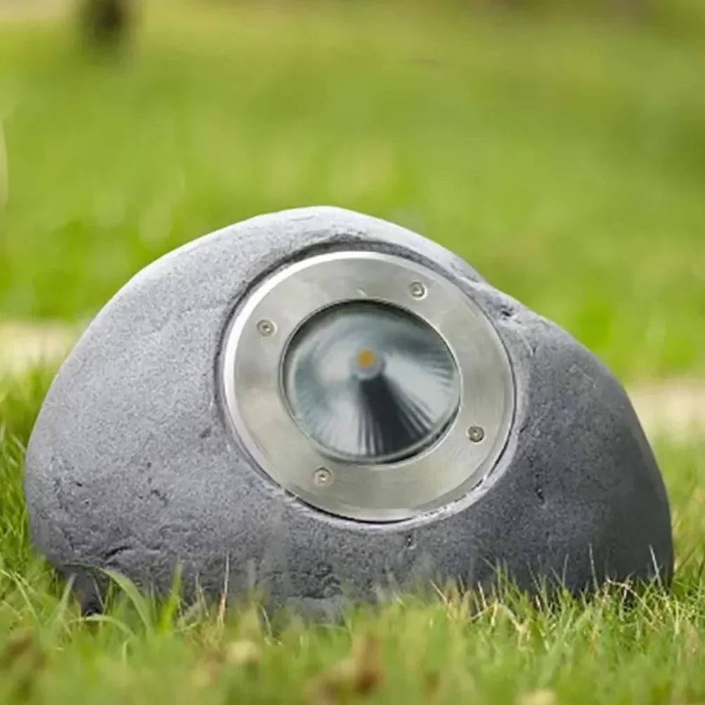Lampade da Terra Esterne con Design a Forma di Roccia