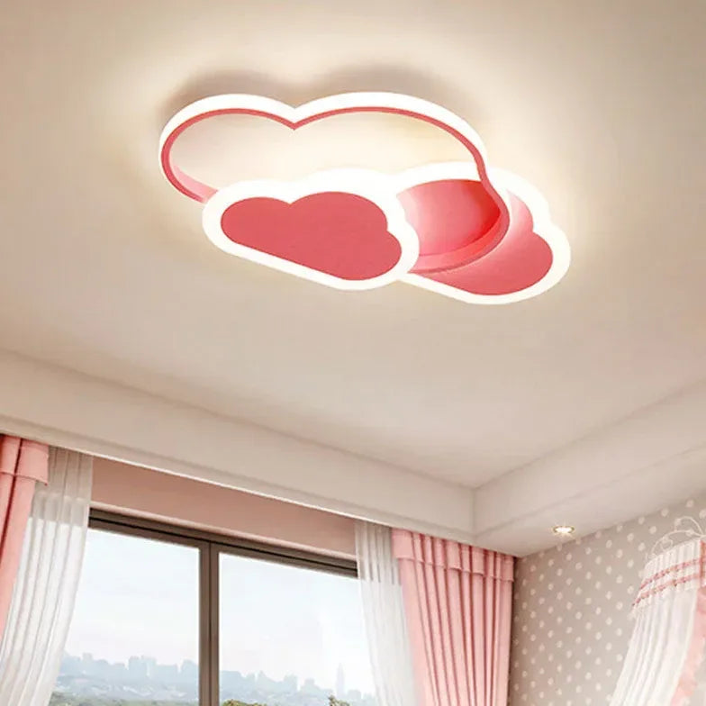 Plafoniera LED a nuvola per cameretta dimmerabile con luce morbida e uniforme
