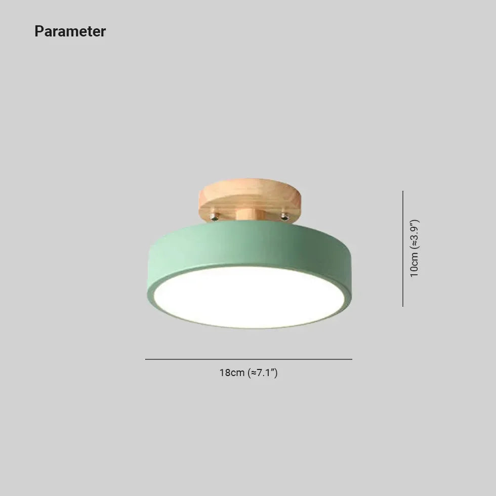 Plafoniera soffitto corridoio rotonda stile nordico LED dimmerabile