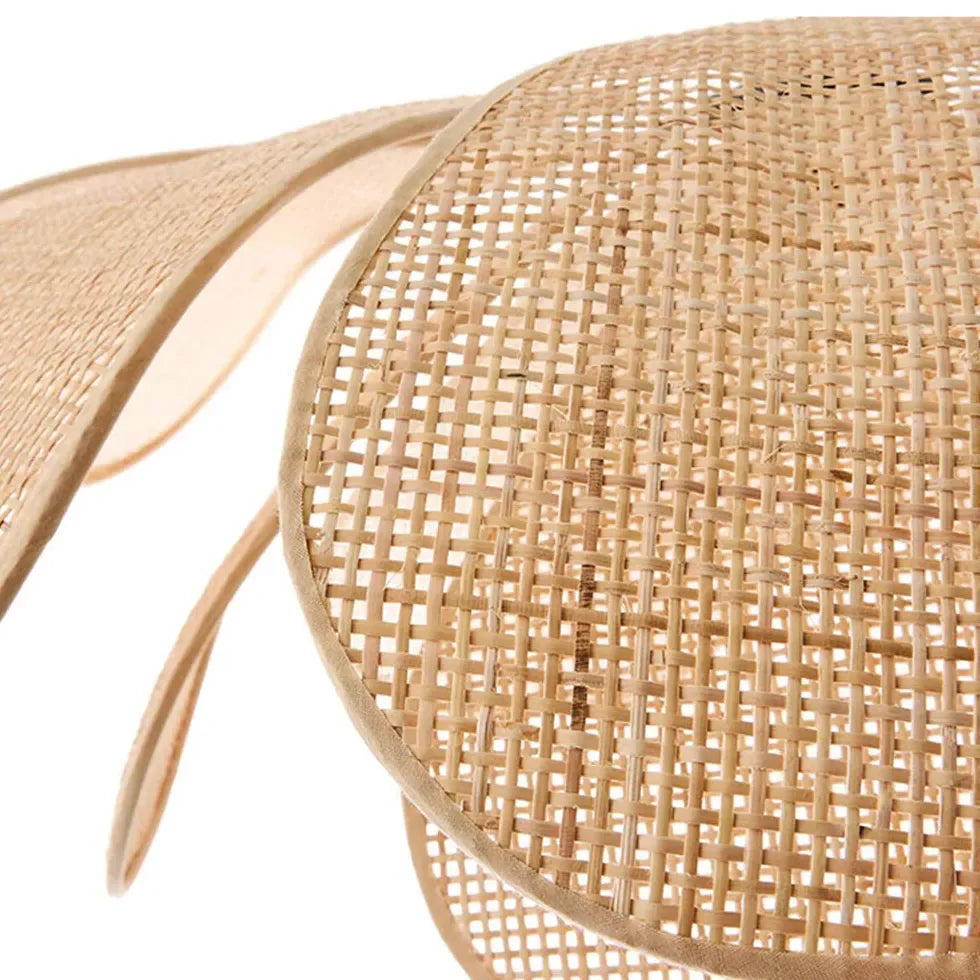 Lampadario in rattan a LED stile nordico a sospensione per sala da pranzo