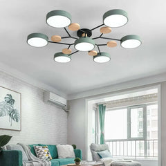 plafoniera moderna led grigia per soggiorno