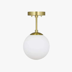 Plafoniera a sfera in vetro con LED per corridoio e design moderno