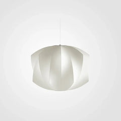 Lampadario in tessuto dal design nordico bianco ispirato alla lanterna per soggiorno